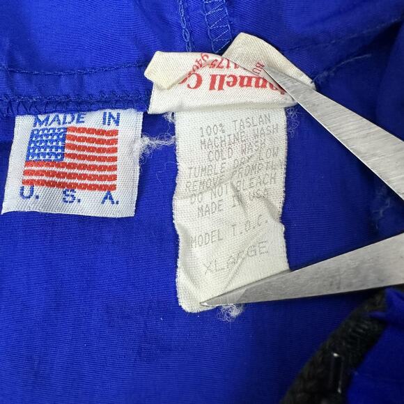 Vintage America's Cup San Diego Jacket Mens XL Blue Sailing Windbreaker 90s - Picture 6 of 11